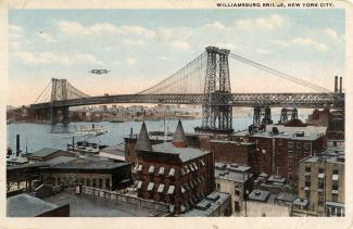 Williamsburg Bridge postcard