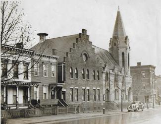 Second German Baptist Church, historic photo from 1936