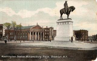 Washington Statue, Williamsburg 1909 Thumbnail