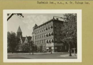 View of Bushwick Avenue at Putnam Street, 1941