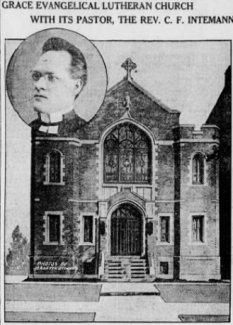 Grace Church and Pastor Intemann (Brooklyn Eagle 1917)