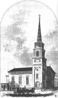 Drawing of Ormond Street Congregational Church