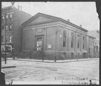 1896 photo of the Bedford Avenue Pentecostal Tabernacle.