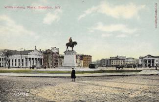 Postcard view of Washington Plaza, circa 1910