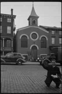 1940 tax photo of the Danish Evangelical Lutheran Church, Brooklyn.
