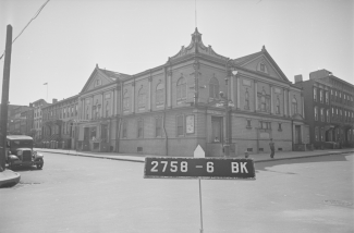 1940 tax photo of the former Union Methodist Episcopal Church, corner of Conselyea and Leonard Streets, Williamsburg.