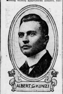 Photo of Albert Kunzi, 1920.