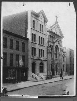 1930 view of Our Lady of Mercy Church, Schermerhorn Street