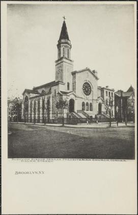 Postcard of Bushwick Avenue German Presbyterian Church