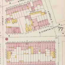 242 Broadway, Sanborn map 1887