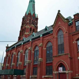 St. Mark's German Evangelical Lutheran Church, Jefferson Street facade (2011)