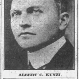 Photograph of Albert Kunzi, 1920.
