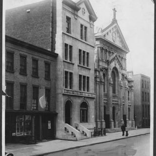 1930 view of Our Lady of Mercy Church, Schermerhorn Street