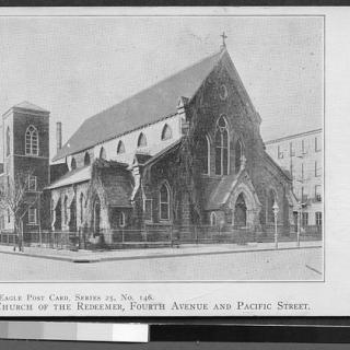 Brooklyn Eagle postcard view of Redeemer Church.