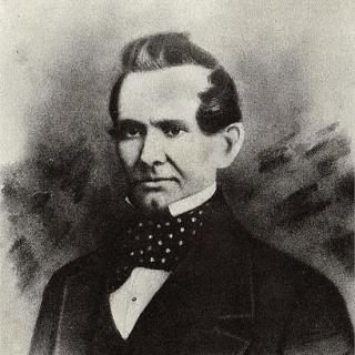 Black and white image of Minard Lafever