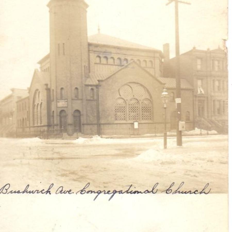 Bushwick Avenue Congregational Church, 1907 postcard