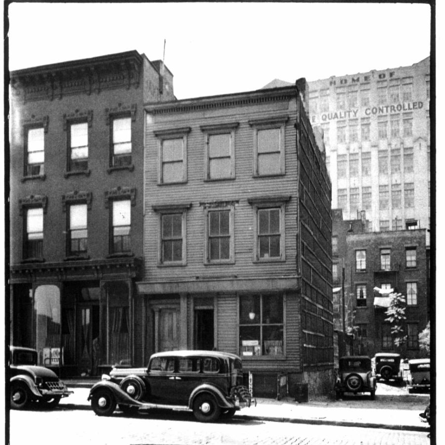 1940 tax photo of 68 Grand Street, Brooklyn.