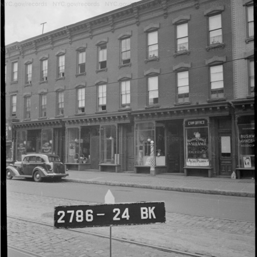 1940 NYC tax photo of 614 and 616 Grand Street.