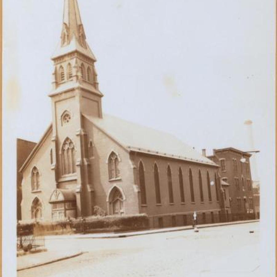 St. Ann Church, black and white photo from 1934.