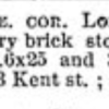 Excerpt from Real Estate Record showing new building notice for 1114 to 1118 Lorimer Street (1874)